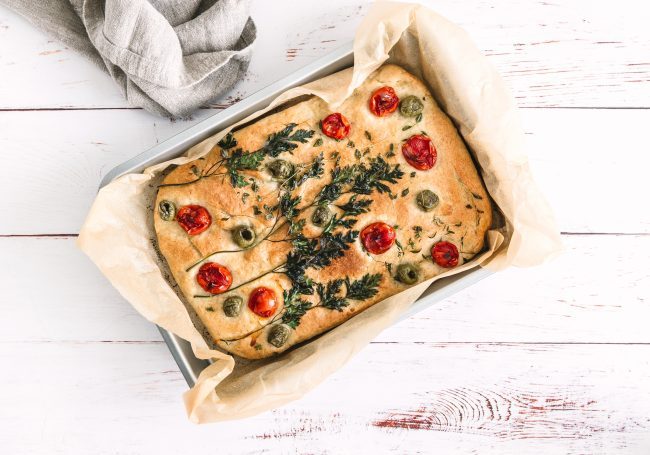 Focaccia med FiberHUSK